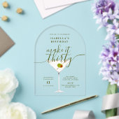 Maak het dertig Martini 30e verjaardagsfeest Acryl Uitnodigingen (Insitu (Huwelijk))