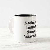 Maak het dubbel tweekleurige koffiemok (Voorkant links)