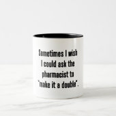 Maak het dubbel tweekleurige koffiemok (Center)