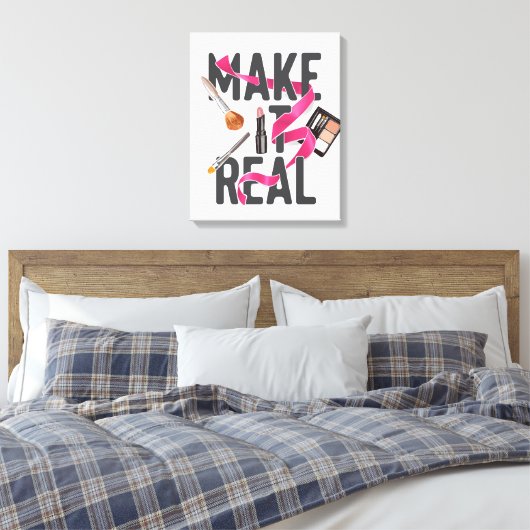 Maak het echt canvas afdruk (Insitu (Slaapkamer))