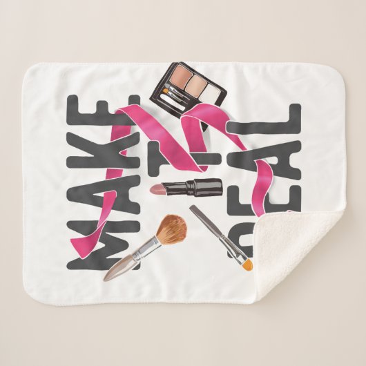 Maak het echt sherpa deken (Voorkant (horizontaal))