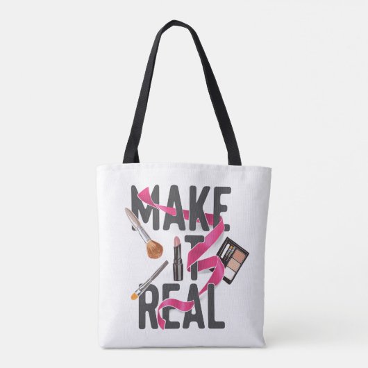 Maak het echt tote bag (Achterkant)