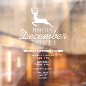 Maak het een december om je te herinneren, kerst raamsticker (Vel 2)