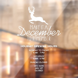 Maak het een december om nooit te vergeten, Kerstm Raamsticker