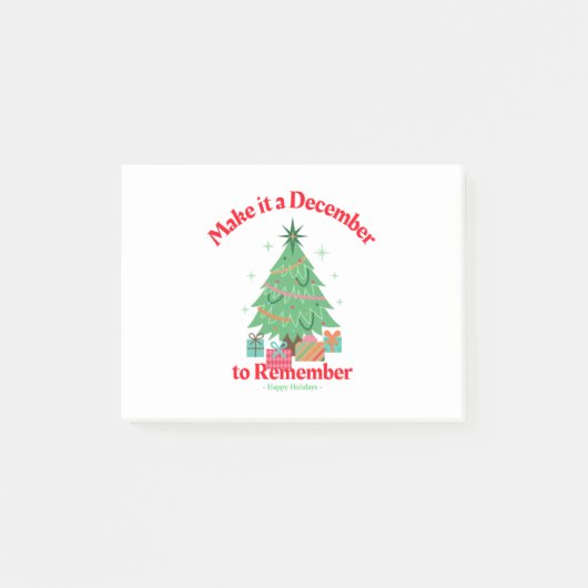 Maak het een December om te herinneren Post-it® Notes (Voorkant)