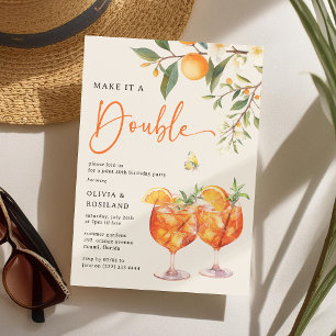 Maak het een dubbele Aperol Spritz' gezamenlijke v Kaart