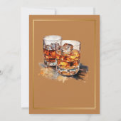 Maak het een dubbele viering Whiskyglas Kaart (Achterkant)