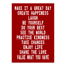 Maak het een geweldige dag Inspirerend Poster