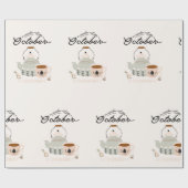 Maak het een oktober om te onthouden cadeaupapier (Vlak)