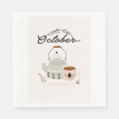 Maak het een oktober om te onthouden servet (Voorkant)