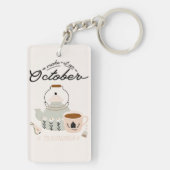 Maak het een oktober om te onthouden sleutelhanger (achterkant)