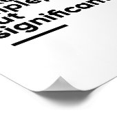 Maak het eenvoudig maar belangrijk | INSPIREREND Poster (Hoek)