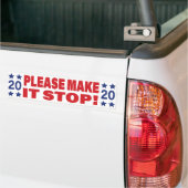 Maak het einde 2020 bumpersticker (Op Truck)