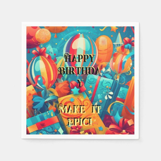 Maak het episch! servet (Voorkant)