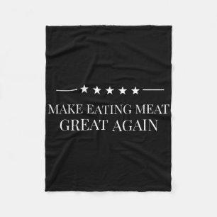 Maak het eten van vlees weer geweldig Amerikaanse Fleece Deken