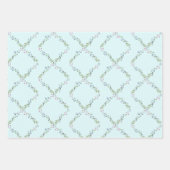 Maak het Floral Patroon fijn om zich aan te passen Inpakpapier Vel (Voorkant 3)