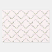 Maak het Floral Patroon fijn om zich aan te passen Inpakpapier Vel (Voorkant)