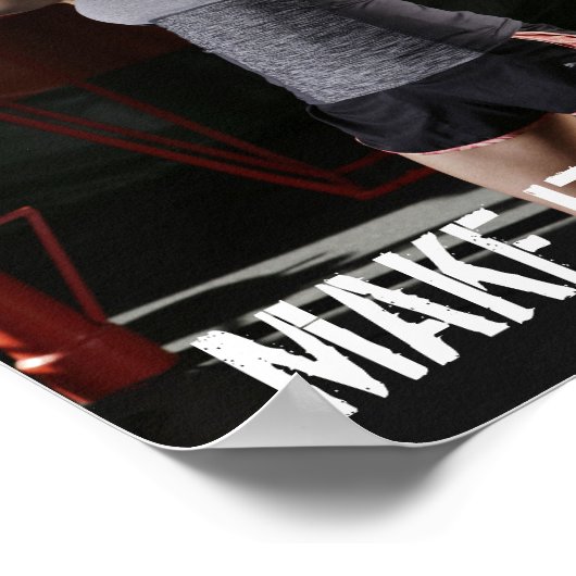 MAAK HET GEBEUREN, Gym Poster (Hoek)