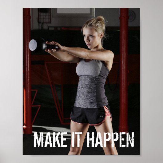 MAAK HET GEBEUREN, Gym Poster (Voorkant)