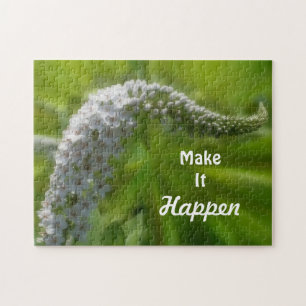 Maak het gebeuren Inspirerende quote van wilde blo Legpuzzel