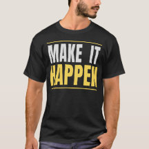 Maak het gebeuren Motiverende typografie citaat