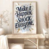 Maak het gebeuren Muur Kunst Print