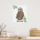 Maak het gemakkelijk met een bruine medaille poster (Keuken)