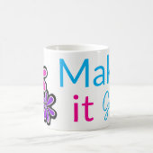 Maak het geweldig! Momenten beginnen Coffee Floral Koffiemok (Center)