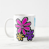 Maak het geweldig! Momenten beginnen Coffee Floral Koffiemok (Links)