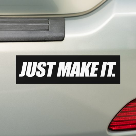 Maak het gewoon bumpersticker (Op auto)