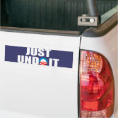 Maak het gewoon ongedaan bumpersticker (Op Truck)