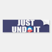 Maak het gewoon ongedaan bumpersticker (Voorkant)