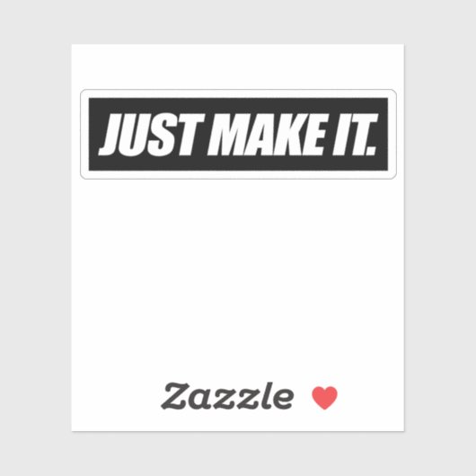 Maak het gewoon Sticker (Vel)