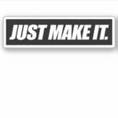 Maak het gewoon Sticker (Voorkant)