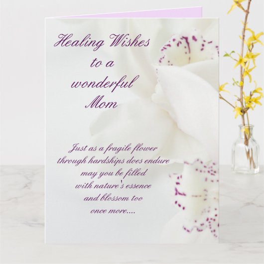 Maak het goed mam kaart (Gele Bloem)