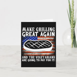 Maak het grillen weer geweldig USA Trump BBQ Byrbe Kaart