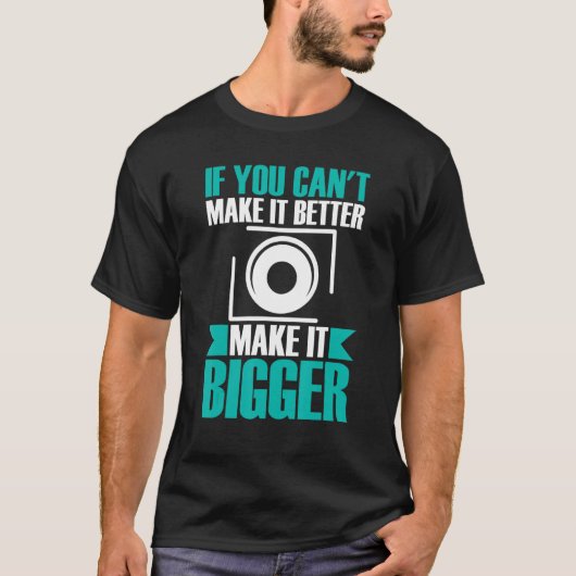 Maak het groter Fotografie ontwerp T-shirt (Voorkant)