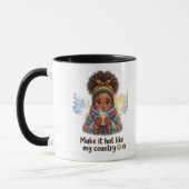 Maak het heet zoals mijn land" , Cute Suriname Mok (Links)