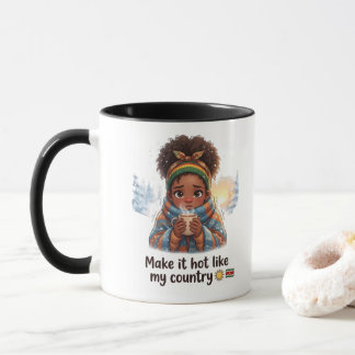 Maak het heet zoals mijn land" , Cute Suriname Mok