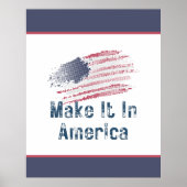 Maak het in Amerika gestyliseerd groot Poster (Voorkant)