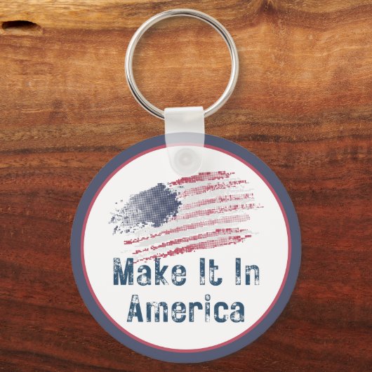 Maak het in Amerika verstopt Sleutelhanger (Voorkant)