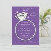 MAAK HET IN ELKE KLEUR Diamanten ring Bruidsmeisje Kaart (Staand voorkant)