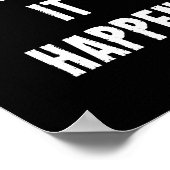 Maak het Inspirerende Druk van het Citaat in Zwart Poster (Hoek)