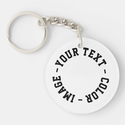 Maak het je eigen 2" Diameter Sleutelhanger (Voorkant)