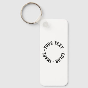 Maak het je eigen aluminium 1.25" x 3" sleutelhanger