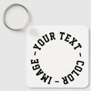 Maak het je eigen metaal 2,25" x 2,25" vierkant sleutelhanger