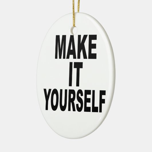 Maak het je eigen ovaal keramisch ornament (Links)