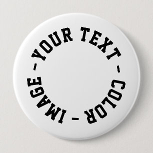 Maak het je eigen Rond 4 inch Ronde Button 4,0 Cm