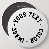 Maak het je eigen ronde 6 inch button 6,0 cm (Voorkant /achterkant)