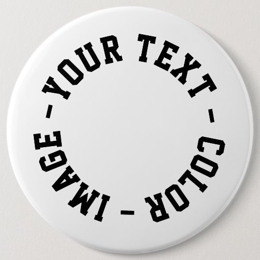 Maak het je eigen ronde 6 inch button 6,0 cm (Voorkant)